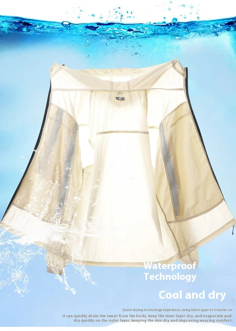 Unisex Waterproof & Windproof Outdoor Jacket – Breathable Coat for Fishing, Camping & Autumn Activities