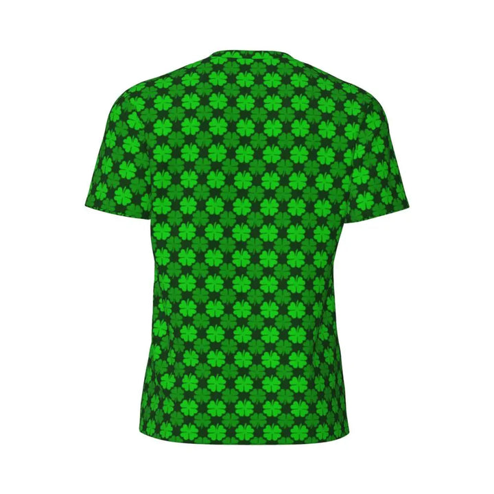 Sportswear T Shirt For Man Irish St Patricks Day T Shirts Hippie Green Plaid Summer Tees O Neck Streetwear Design Clothing Gift