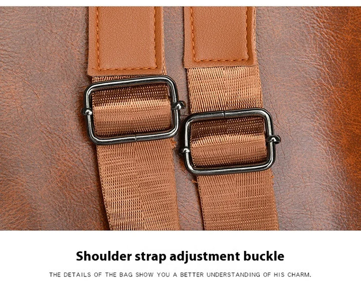 Women’s PU Leather Backpack – Fashion Daypack Shoulder Handbag