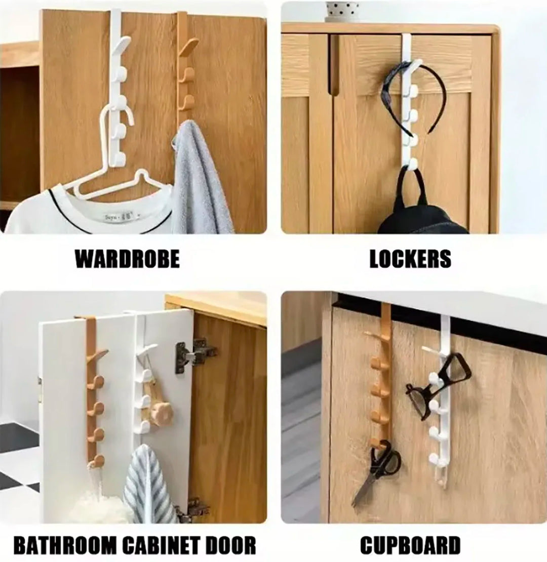 Door-Mounted Clothes & Bag Organizer