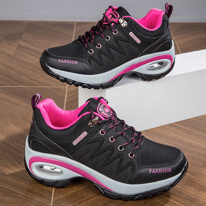 Women’s Waterproof Platform Sneakers – Outdoor Hiking & Running Shoes