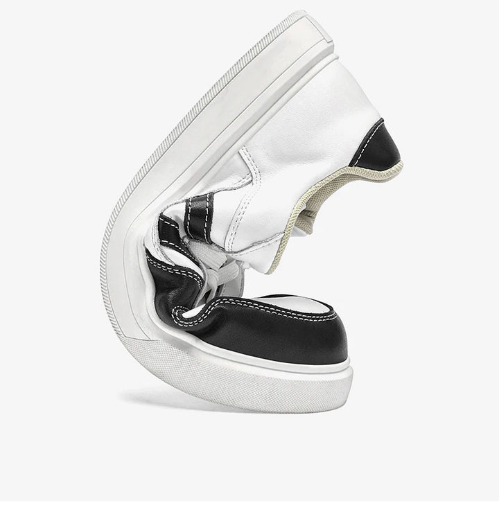 Shoes for Men Four Season Vulcanized Footwear Non-slip Casual Sneakers Fashion New Leather Round Toe Walking shoes tenis jeans