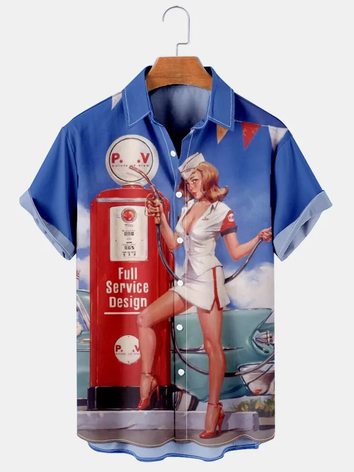 Men Shirts Y2K Clothing Funny For Men Hawaiian Harajuku 3D Printing Oversized Real Imported-china Camisa Floral Masculina Social