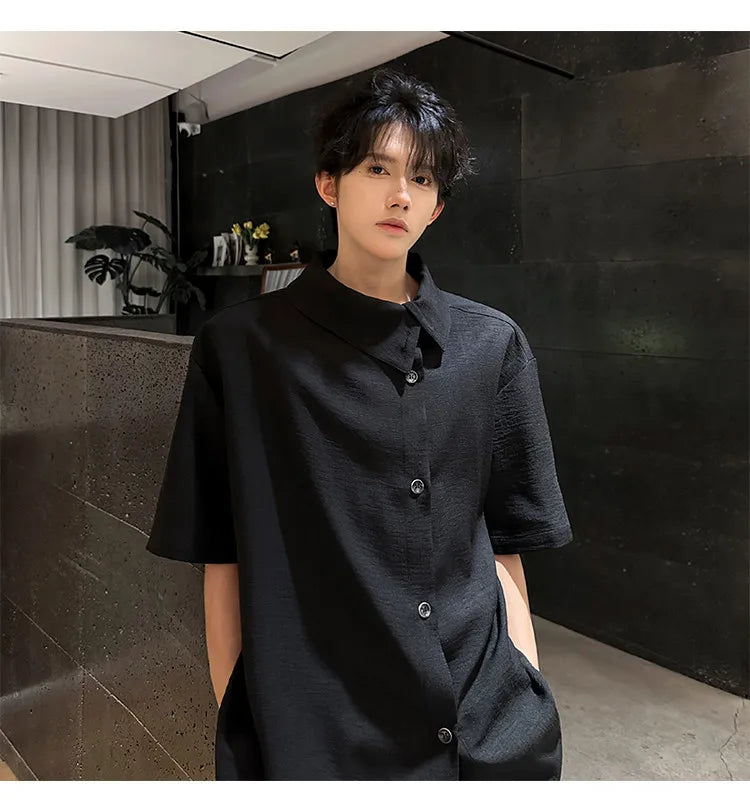 New short sleeve Shirts Men fashion Casual Shirts Personalized Design Lightweight Henley Beach Shirts Hawaiian Shirts Men