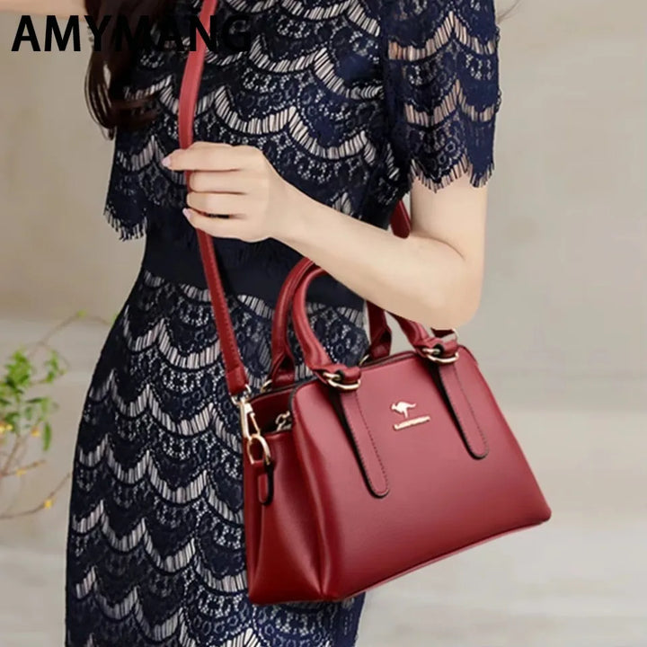 Luxury Women’s PU Leather Shoulder Bag – Designer Messenger Handbag