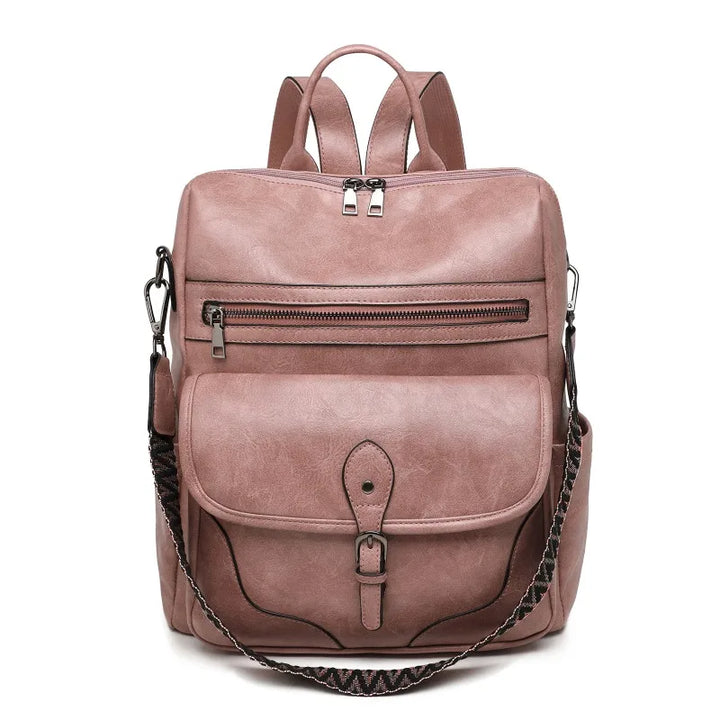 Women’s PU Leather Backpack – Fashion Anti-Theft Shoulder Bag