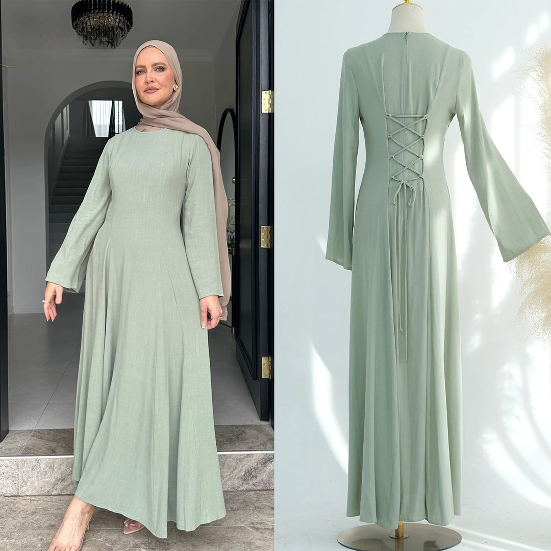 Ramadan Modest Abaya Dubai Islamic Muslim Kaftan Dress Prayer Clothes Women Vestidos Para Mujer Robe Caftan Marocain Femme