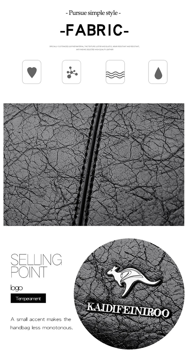 Women’s PU Leather Tote & Crossbody Handbag – Large Shoulder Bag