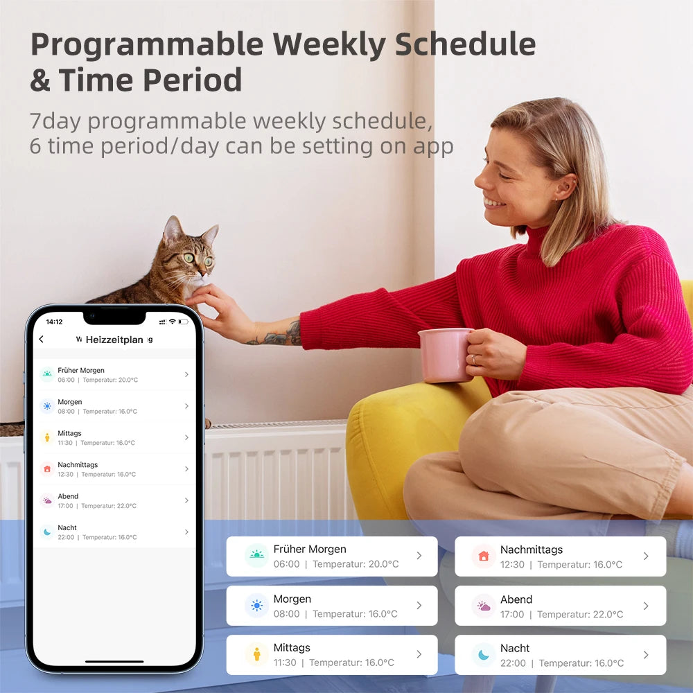 صمام ترموستات Tuya™ WiFi TRV