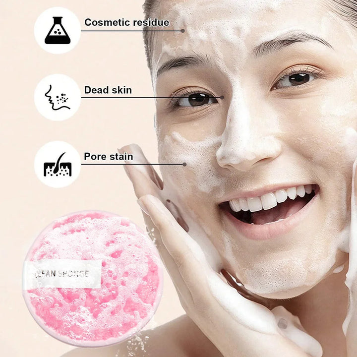 مجموعة إسفنجة وفرشاة مكياج