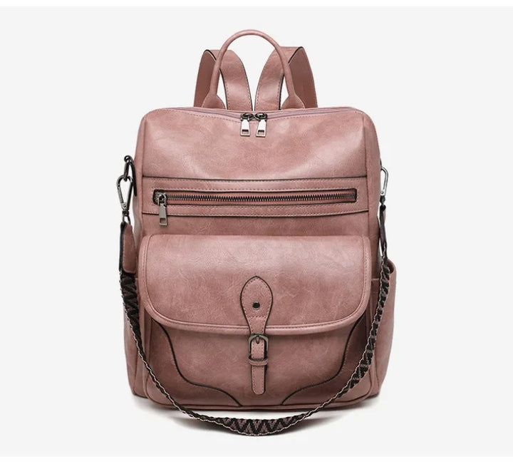 Women’s PU Leather Backpack – Fashion Anti-Theft Shoulder Bag