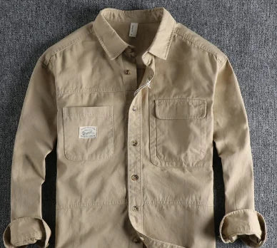 Men's Shirt - Spring/Summer New Style Long-Sleeved Shirt,For Customized Products, Please Contact Us