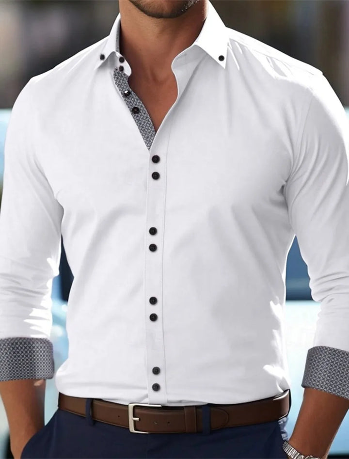 New Casual Men's Shirts Are Fashionable and Elegant, Suitable for Outdoor Wear, Flat Shirts, and Fashionable and Elegant Summer