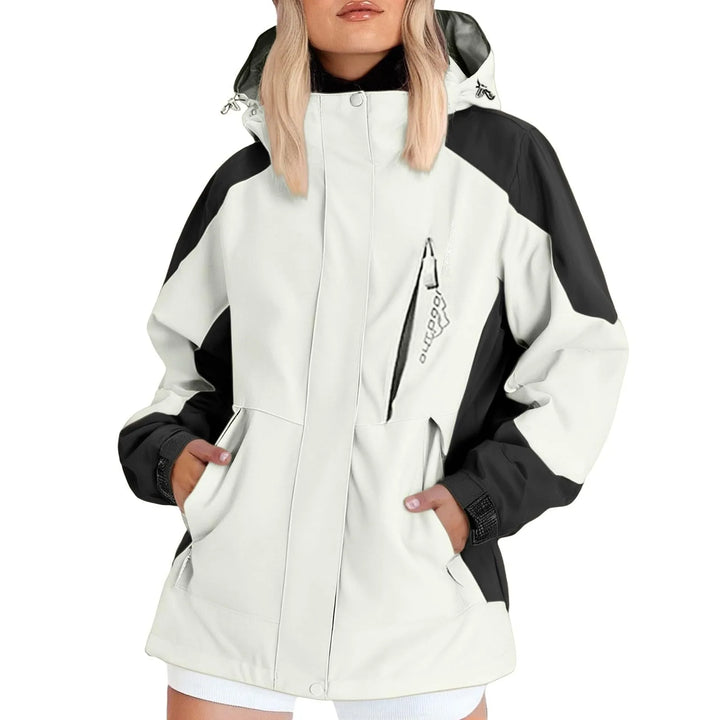 Unisex Hooded Ski Jacket – Waterproof Windproof Winter Snowboard Coat