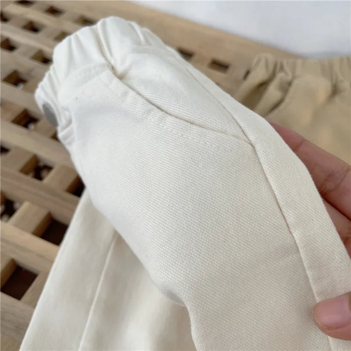 Korean Style Kids Pants - Autumn Spring Slacks for Boys & Girls, Foreign Fashion Trousers Winter Clothes for Girls