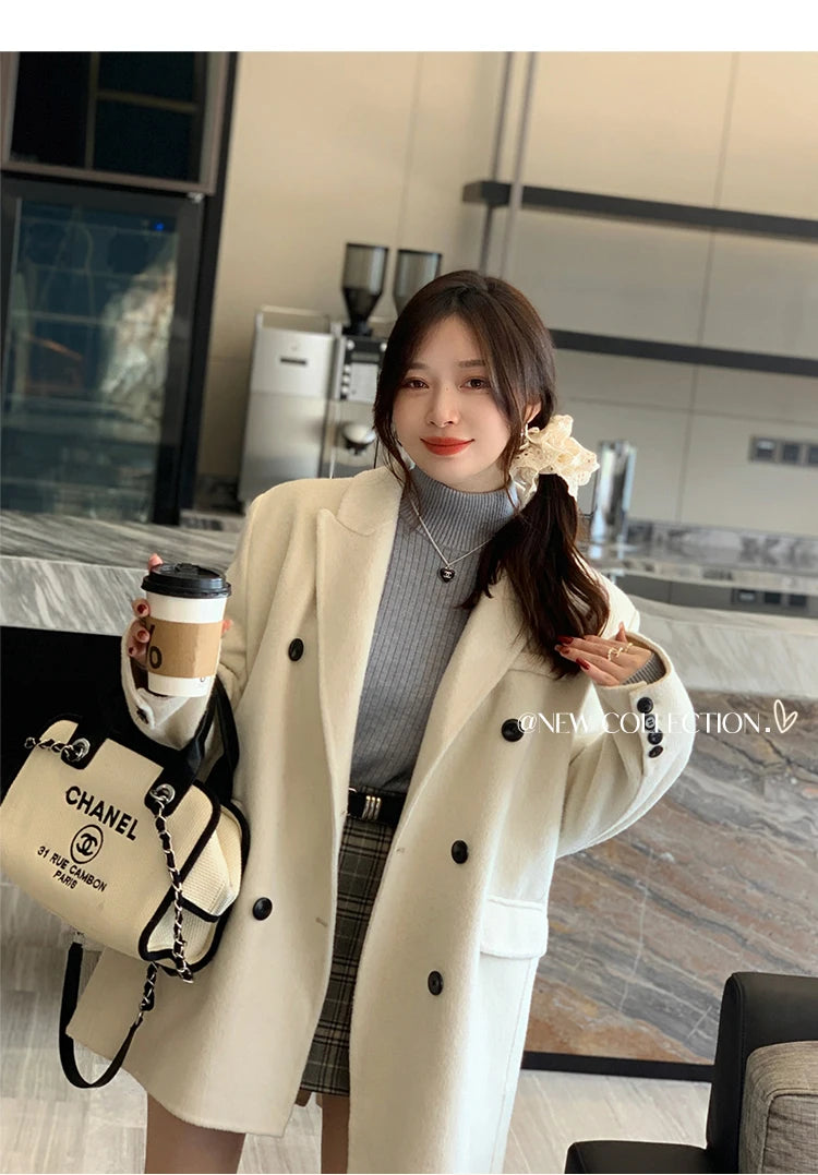 2025 Women’s Turtleneck Sweater – Thick Velvet-Lined Winter Pullover