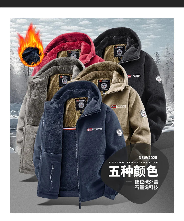 Men’s Hooded Outdoor Jacket – Versatile Autumn & Winter Wear