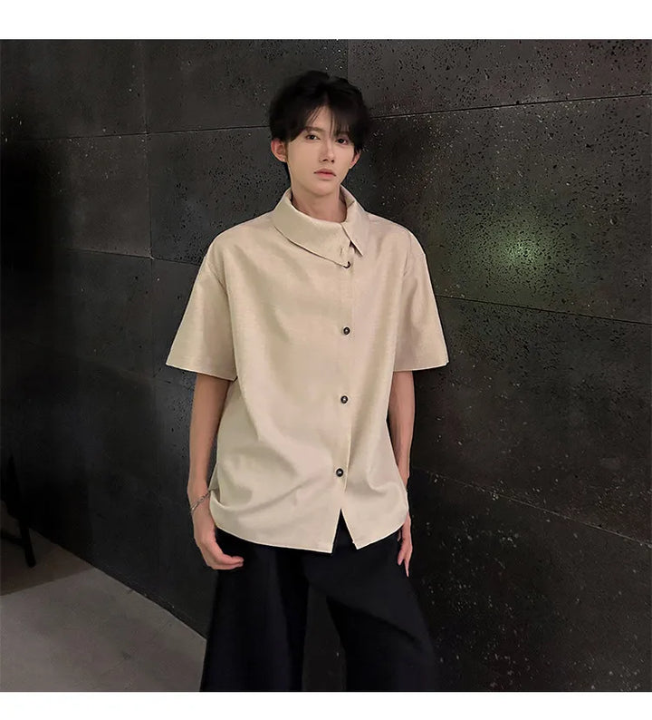 New short sleeve Shirts Men fashion Casual Shirts Personalized Design Lightweight Henley Beach Shirts Hawaiian Shirts Men