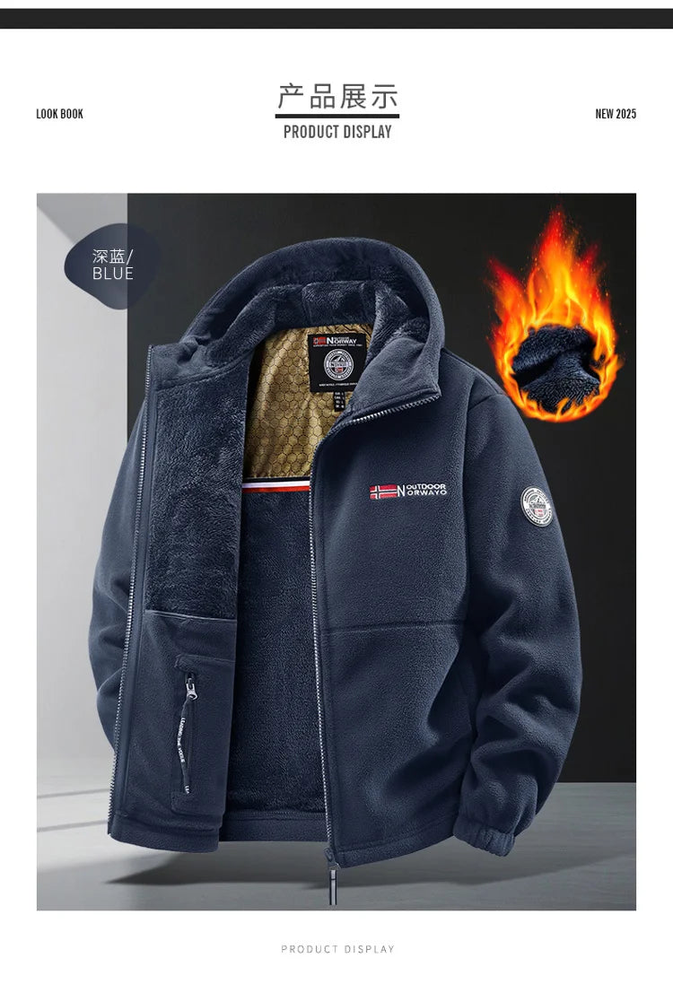 Men’s Hooded Outdoor Jacket – Versatile Autumn & Winter Wear