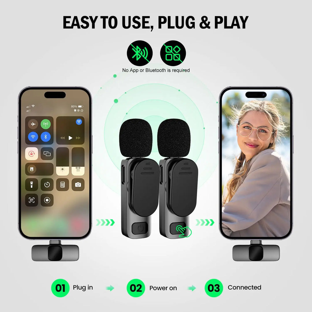 Basix™ Wireless Lavalier Microphone for iPhone