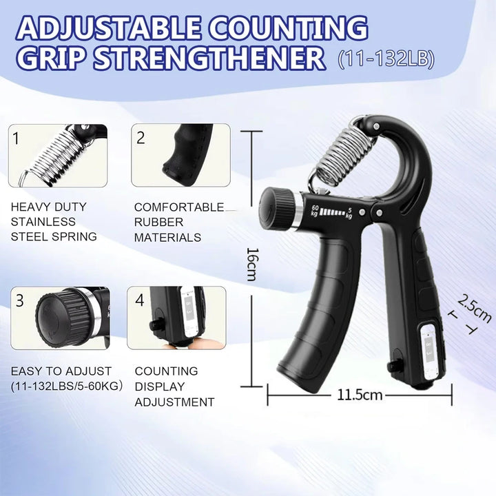 مجموعة تمارين FlexPro™ المكونة من 5 قطع لتقوية قبضة اليد والساعد