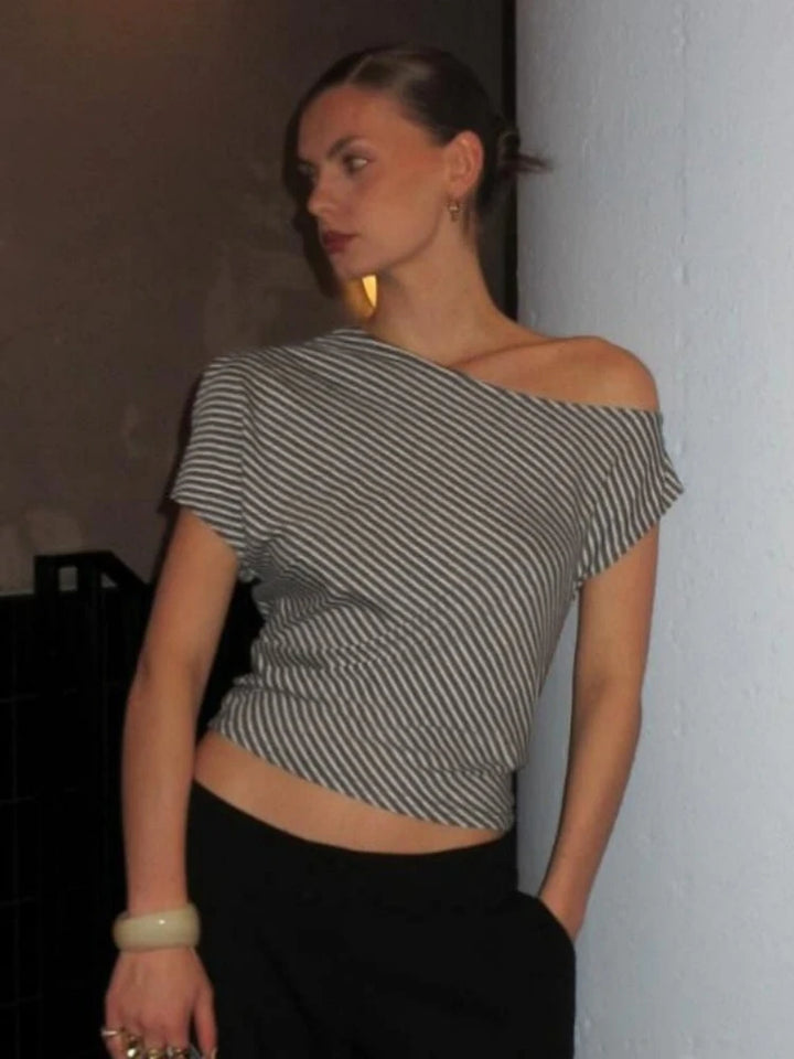 Women’s Striped Streetwear Tee