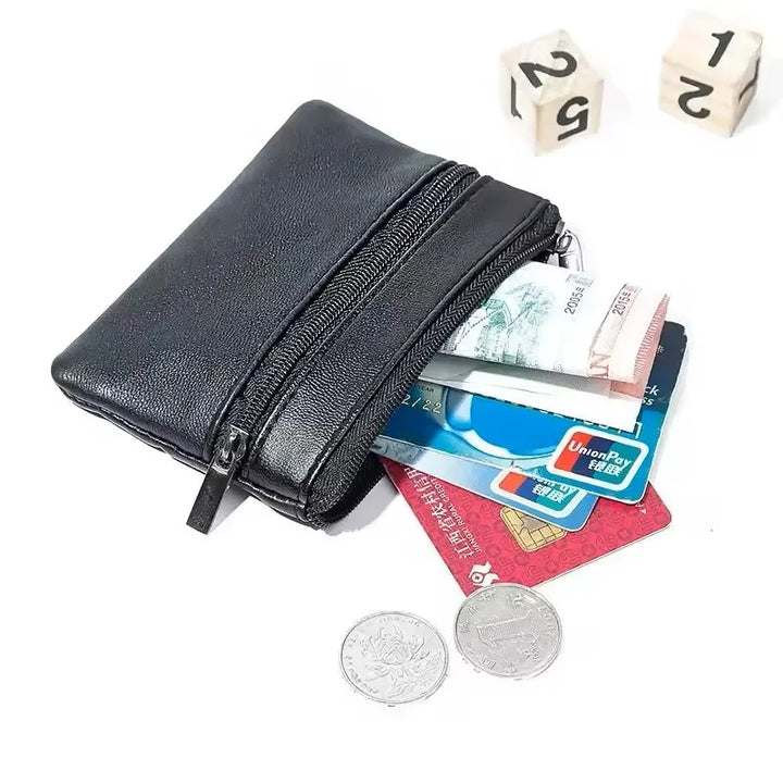 Leather Coin Purse & Mini Wallet for Men, Women & Kids