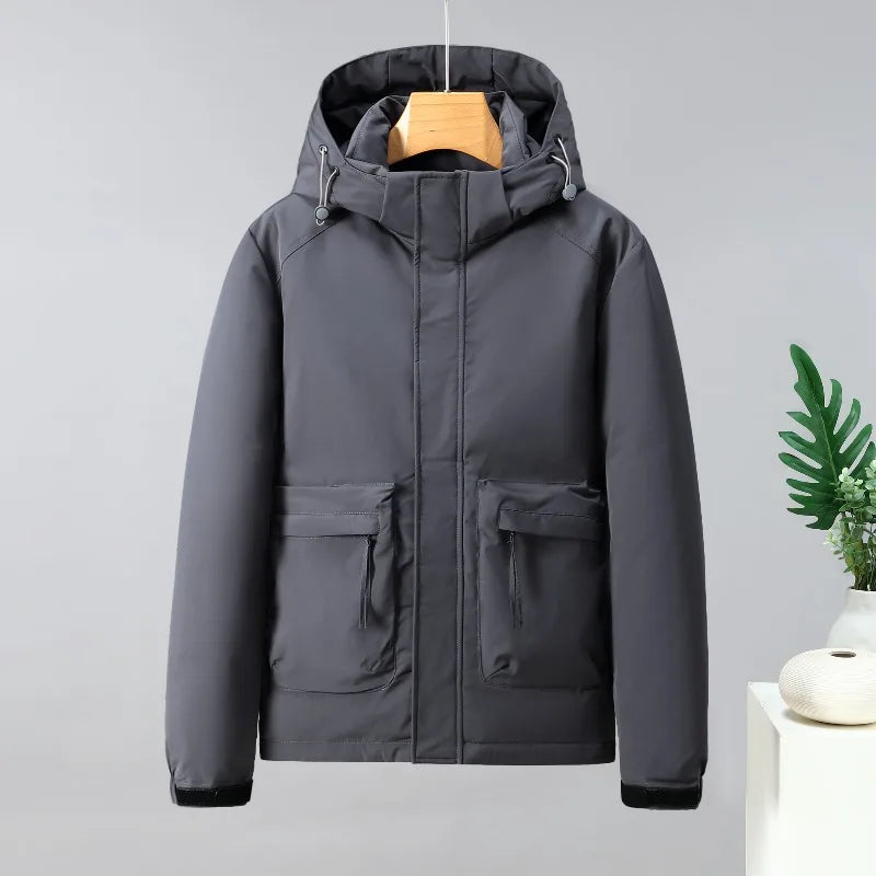 Men’s Outdoor Cycling Fleece Jacket – Lightweight Warm Workwear Coat for Teens