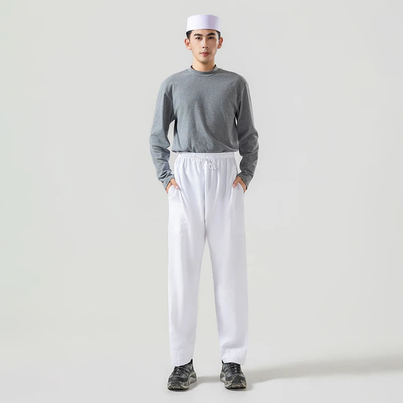 Men's Wide Leg Loose Cotton Abaya Pants Islamic Ramadan Trousers Arab Muslim Clothing Saudi Arabia Mubarak Pakistan Style