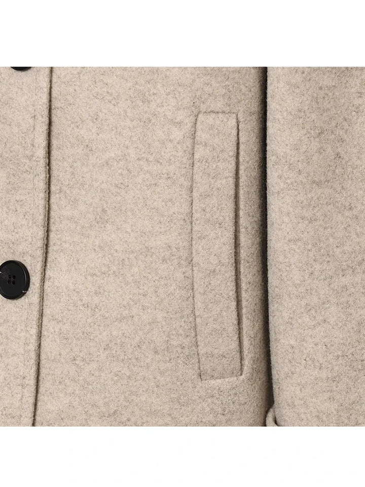 Women’s Double-Breasted Jacket – Elegant Lapel Coat for Autumn & Winter 2025