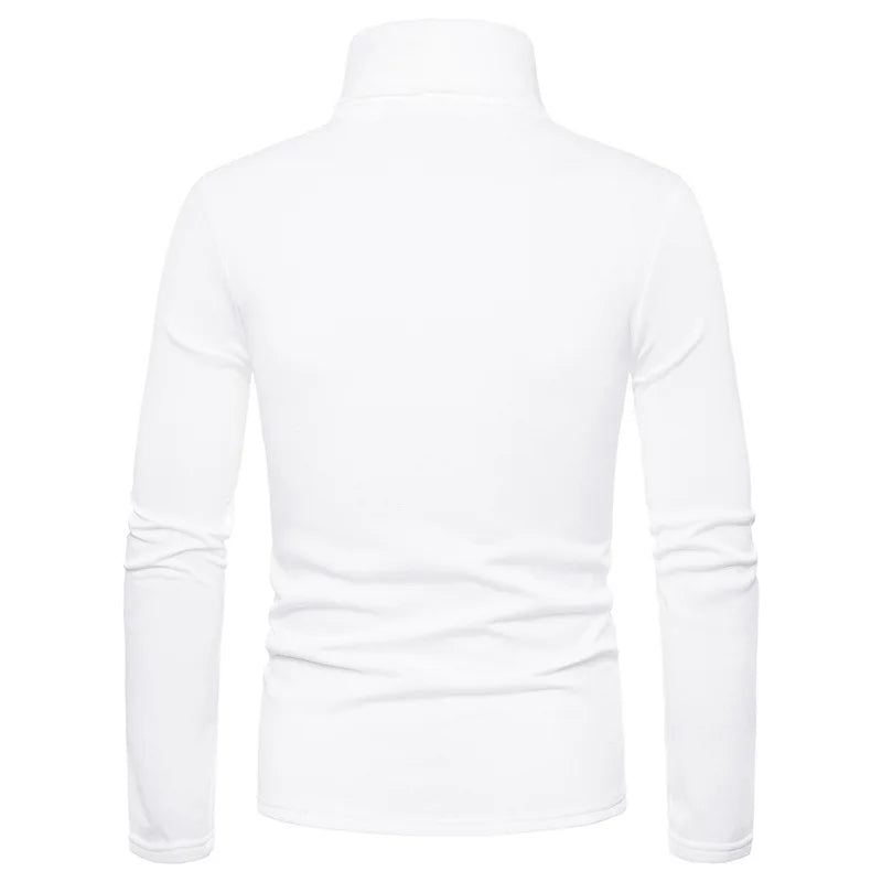 Men Turtleneck Sweater Design Long Sleeve Shirt top