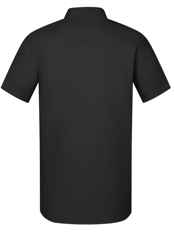 Men's short-sleeved shirts, suitable for business occasions, bridesmaid dresses, professional attire, uniforms, ID photos, etc.
