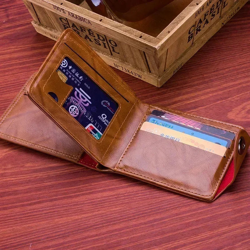 Men’s Leather Wallet with Zipper & Card Holder – $100 Pattern