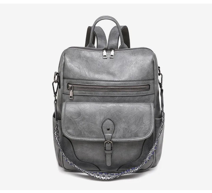 Women’s PU Leather Backpack – Fashion Anti-Theft Shoulder Bag