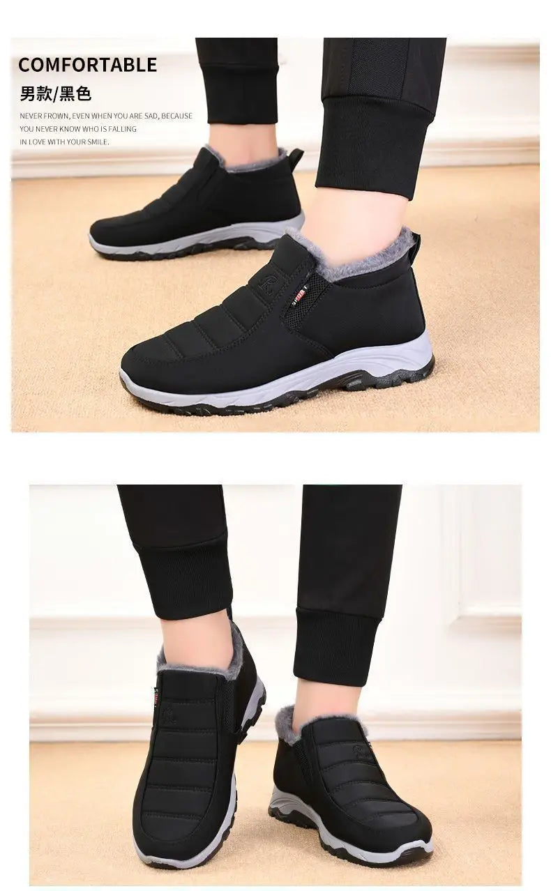 Men's Shoes Autumn Winter Casual Cotton Warm Wear Resistant Chunky Sole Affordable Free Shipping
