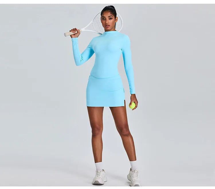 Yoga Shirts For Women Long Sleeve Fitness Long Sleeve Running Gym Clothes Workout Dry Fit Breathable High Elastic Sports Top