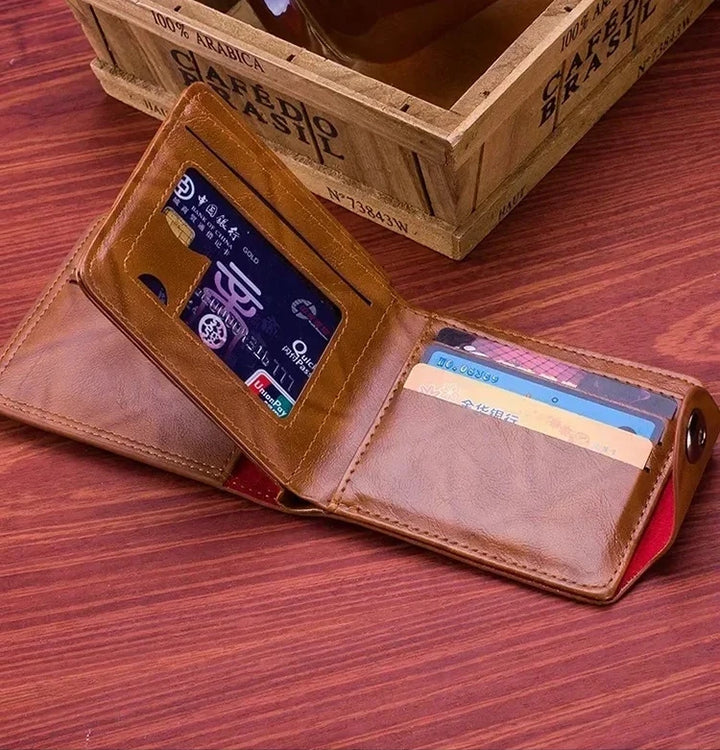 Men’s Leather Wallet with Zipper & Card Holder – $100 Pattern