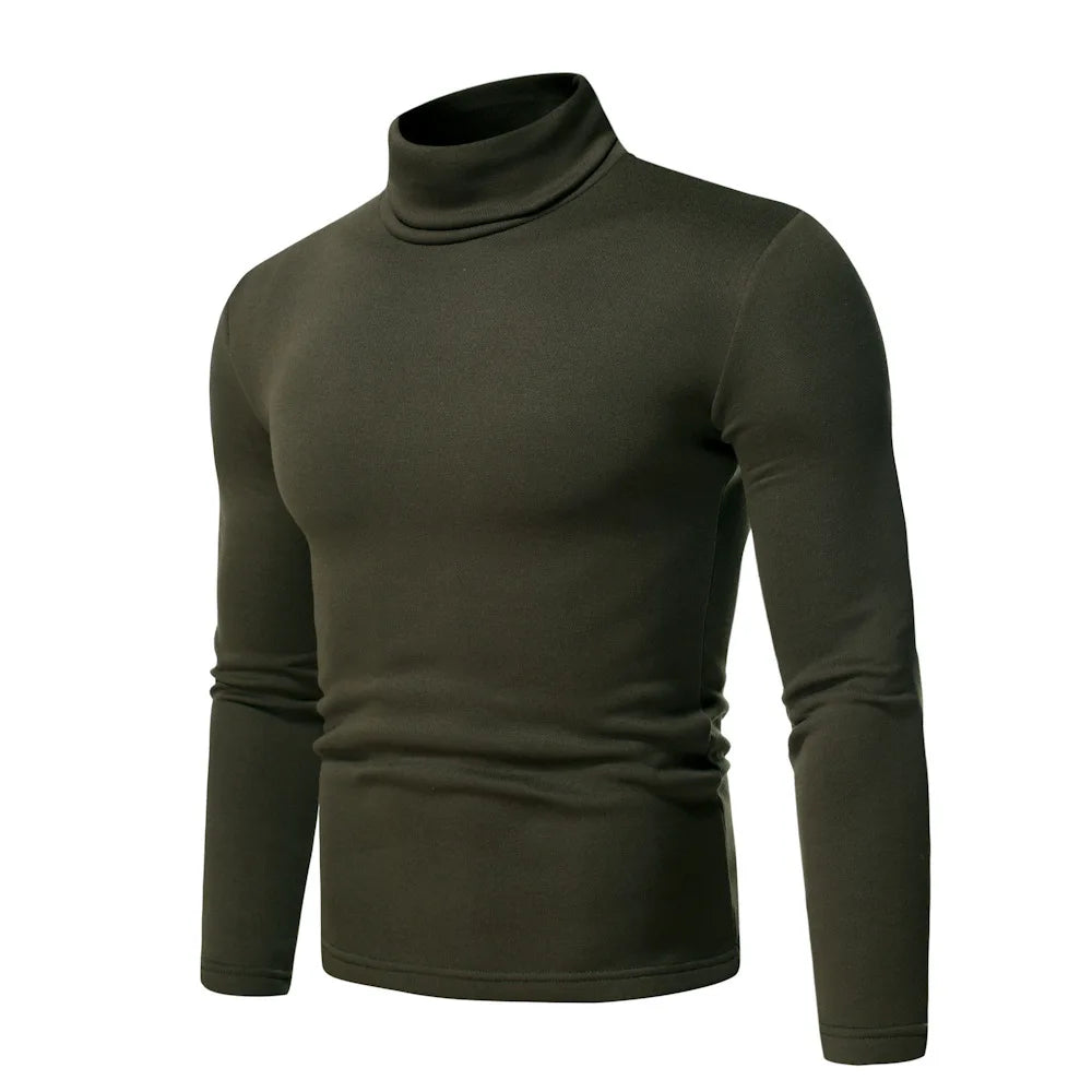 Men Turtleneck Sweater Design Long Sleeve Shirt top