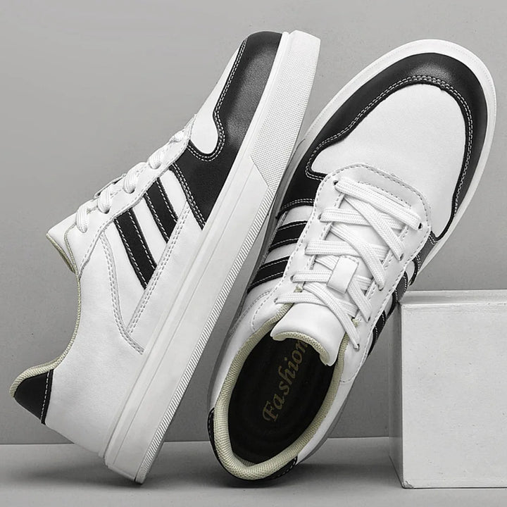 Shoes for Men Four Season Vulcanized Footwear Non-slip Casual Sneakers Fashion New Leather Round Toe Walking shoes tenis jeans