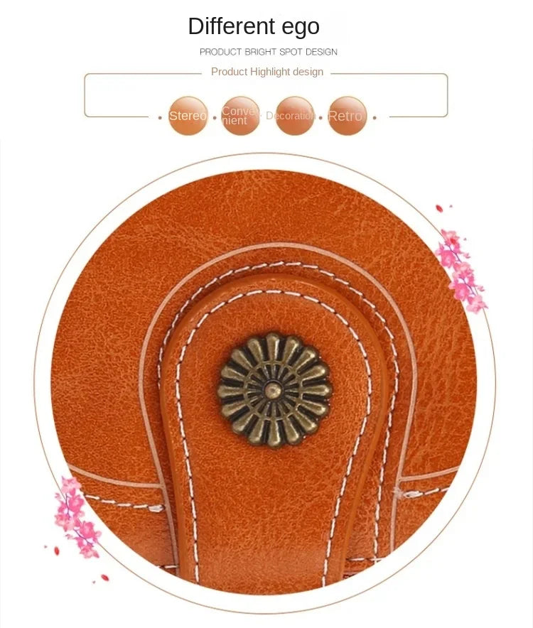 Women’s PU Leather Wallet – Small Coin Card Holder Short Clutch Purse