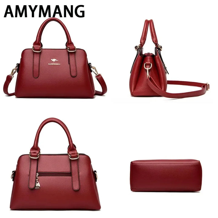 Luxury Women’s PU Leather Shoulder Bag – Designer Messenger Handbag