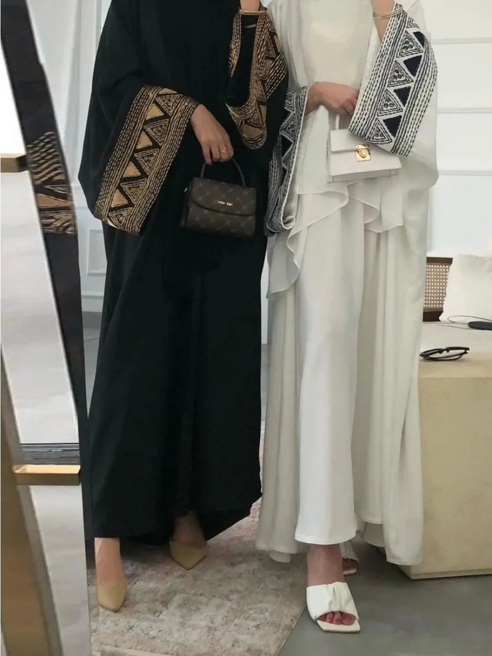 Morocco Kaftan Abayas Eid Muslim Abaya for Women Dubai Dresses Jalabiya Embroidery Ramadan Islam Vestidos Arab Long Robe 2025