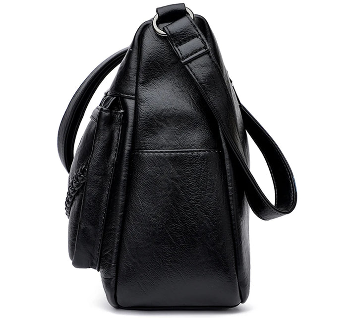 Luxury Women’s Leather Handbag – Multi-Pocket Crossbody & Shoulder Bag 2026