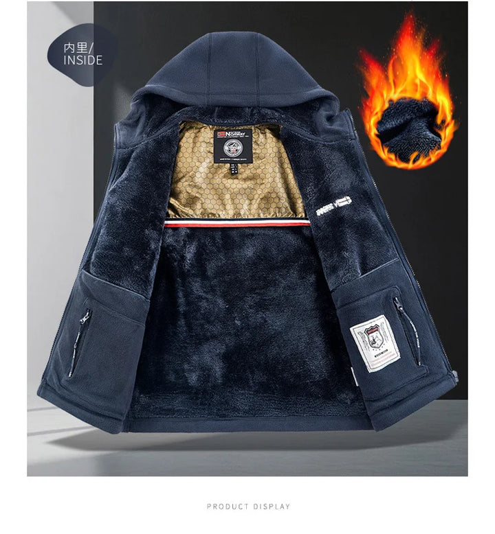 Men’s Hooded Outdoor Jacket – Versatile Autumn & Winter Wear