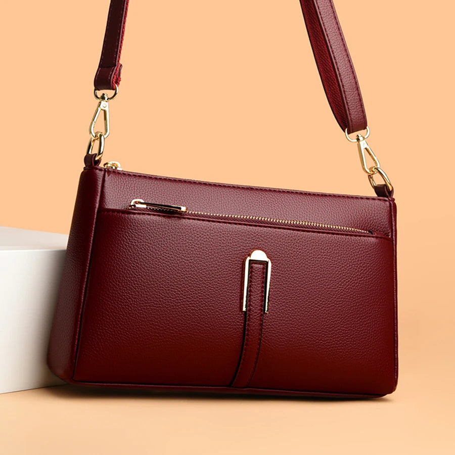 Women’s Luxury Leather Shoulder & Crossbody Bag – Designer 2024