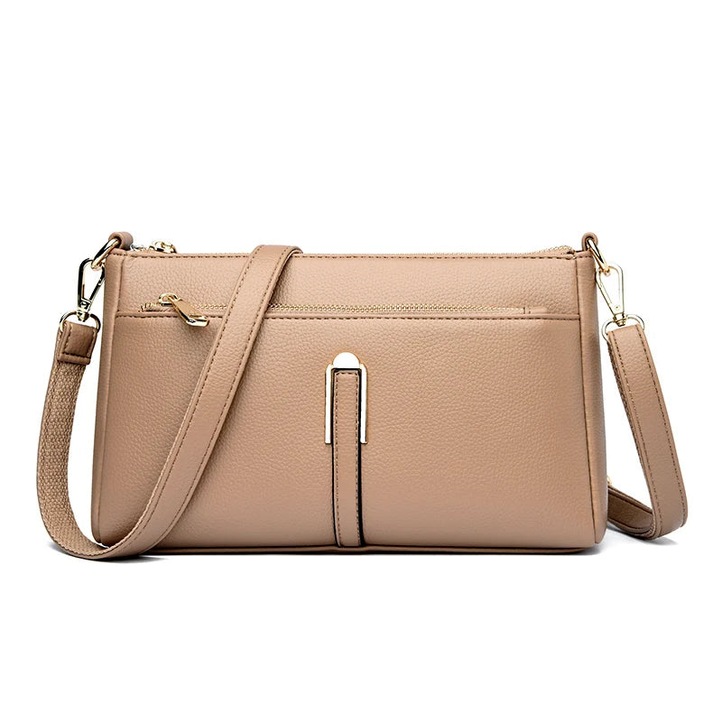 Women’s Luxury Leather Shoulder & Crossbody Bag – Designer 2024