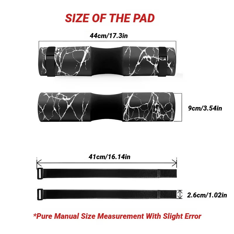 وسادة كتف سميكة من LiftPro™ - راحة مثالية للبار، القرفصاء، والدمبل