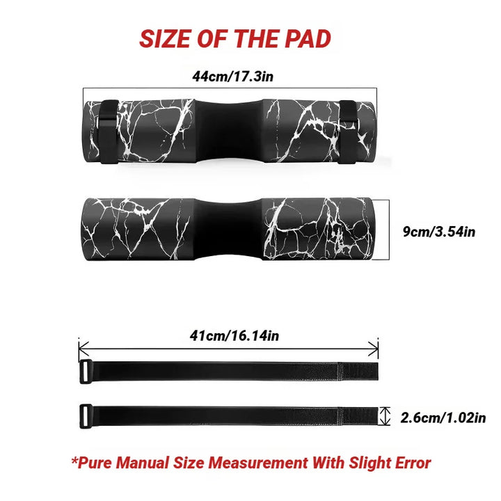 وسادة كتف سميكة من LiftPro™ - راحة مثالية للبار، القرفصاء، والدمبل