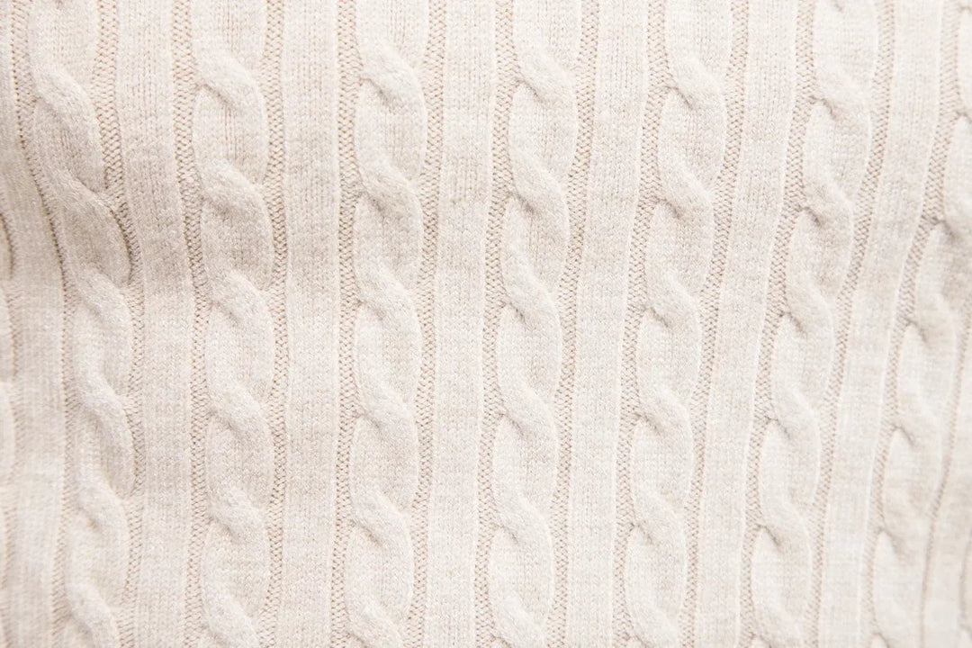 Men’s Turtleneck Sweater – Solid High Neck Knitted Pullover, Fall/Winter