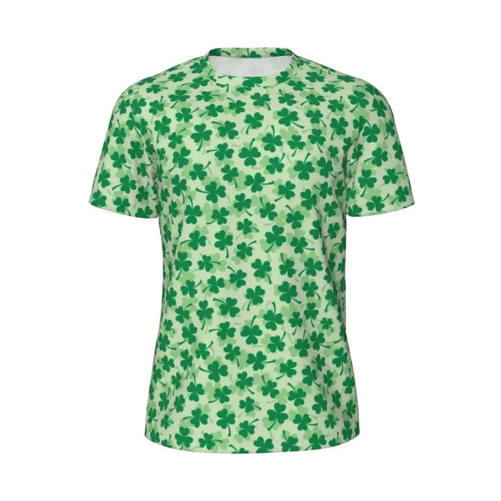 Sportswear T Shirt For Man Irish St Patricks Day T Shirts Hippie Green Plaid Summer Tees O Neck Streetwear Design Clothing Gift